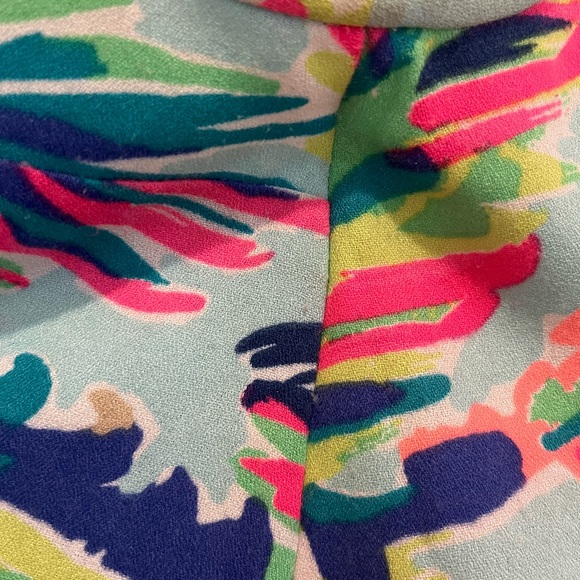 Lilly Pulitzer Palm Print Multicolor Swing Dress - Picture 6 of 12